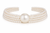 Elegant 3 Layer Pearl Choker Necklace with Statement Center Pearl