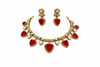 Ruby Red Inspired Bridal Choker Premium & Elegant Handicraft Necklace