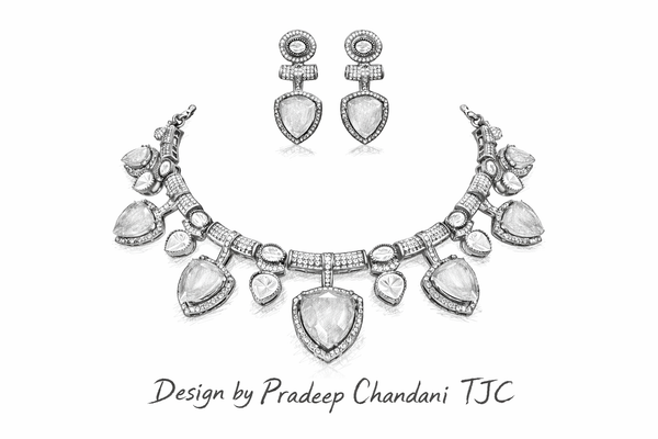 Pink Sapphire Inspired Bridal Choker Designer Popular Necklace & Bollywood Celebrity Wear Traditional Necklace