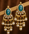 Premium Quality | Dangler Earrings| Artificial Stone | Sky Blue Color |