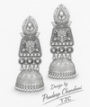 Premium Quality | Jhumki Earrings | Glossy Finish | Green Color |