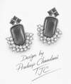 Premium Quality | Oxidized Silver | Studs Earrings |