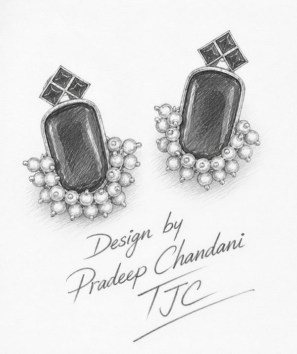 Premium Quality | Oxidized Silver | Studs Earrings |