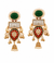 Premium Quality | Two Tone | Dangler Earrings | Green Color |