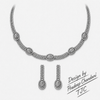 Premium Quality | Monalisa Stone | Chain Choker Set | Mint Color|