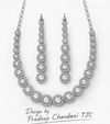 Premium Quality | AD Solitaire Choker Set | Dangler Earrings | White Color |