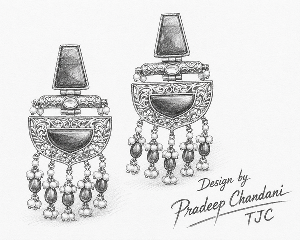 PremiumQuality | Dangler Earrings |Brass | Red Color |