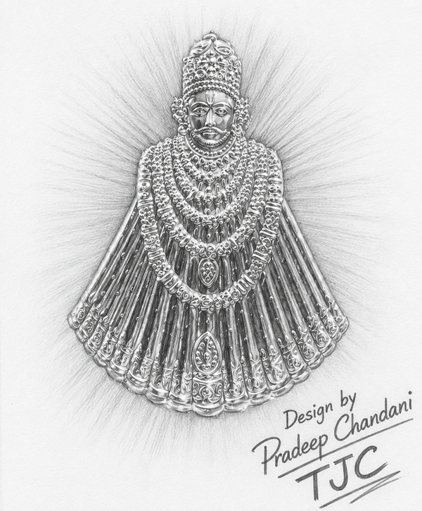 925 Silver Plated | Handmade | God Khatu Shyam Baba Frame |