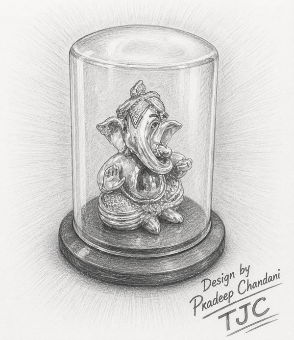 Handmade 925 Gold Plated | Lord Ganesha | Car Decor |