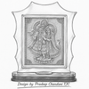 925 Fine Silver Radha Krishna Decorative Frame | Hindu Home Temple Decor | Religious Silver Idol Frame | Janmashtami Gift