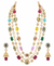 Premium Quality | Tanzor 3 line | Brass Beads Mala | Multi Color | Handmade Jewelry |