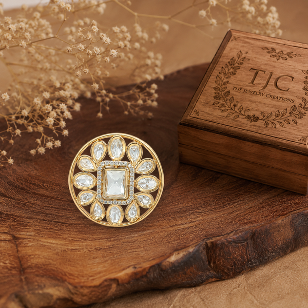 Premium Quality | Cocktail & Moissanite | Statement Ring |