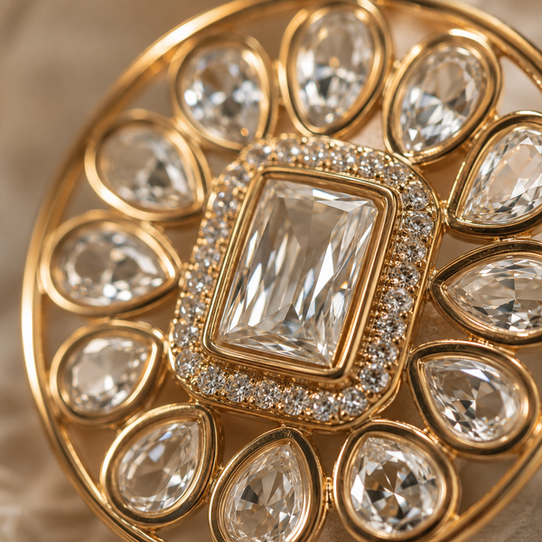 Premium Quality | Cocktail & Moissanite | Statement Ring |