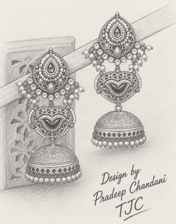 Premium Quality | Gold Plated | Jhumki Earrings |