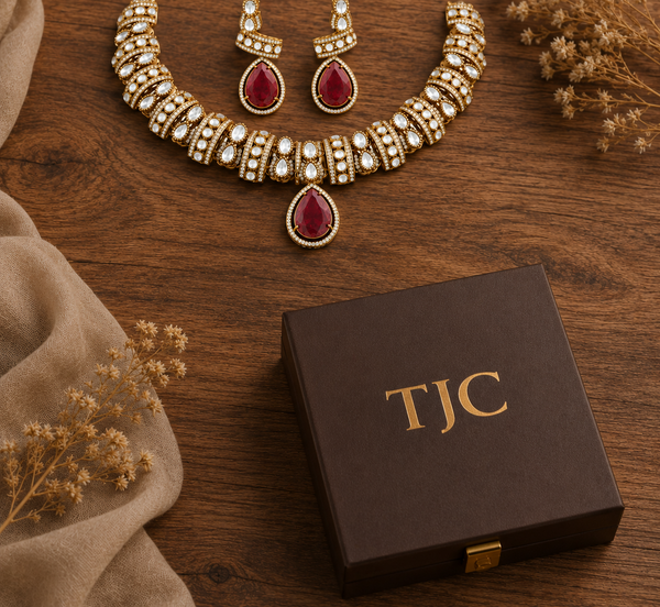 Premium Quality | Doublet Stone | Necklace Set |