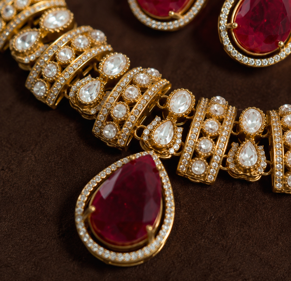Premium Quality | Doublet Stone | Necklace Set |