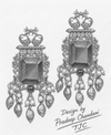 Premium Quality | Dangler Earrings | White Pearls | Red Color |