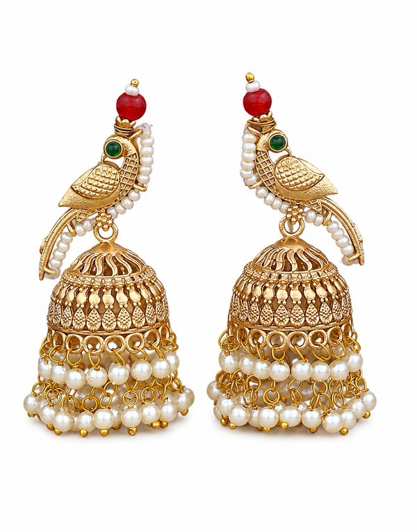 Premium Quality | Nakshi Jhumki Earrings | Handmade Jewelry |