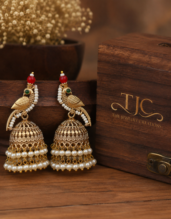 Premium Quality | Nakshi Jhumki Earrings | Handmade Jewelry |