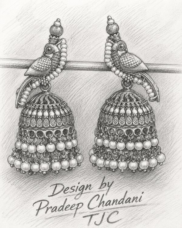 Premium Quality | Nakshi Jhumki Earrings | Handmade Jewelry |
