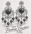 Premium Quality | Monalisa Stone | Dangler Earrings| Red Color |