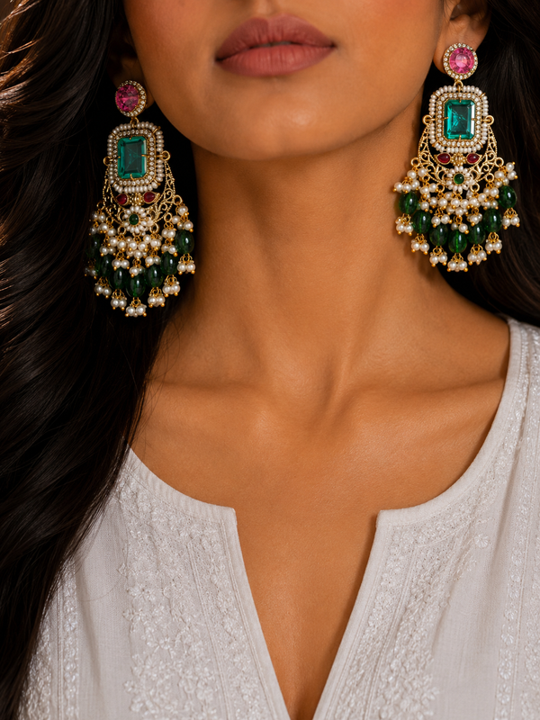 Premium Quality | Doublet Russian Stone | Earrings |