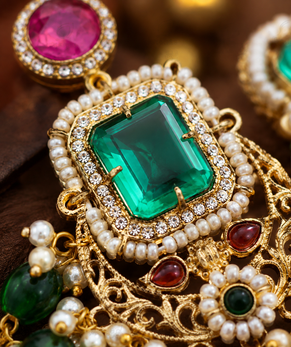 Premium Quality | Doublet Russian Stone | Earrings |