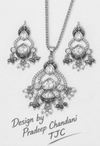 Premium Quality |Italian Meenakari | Moissanite Pendant Set | Green Color |