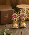 Premium Quality | Jhumki Earrings | Brass | Artificial Stone |