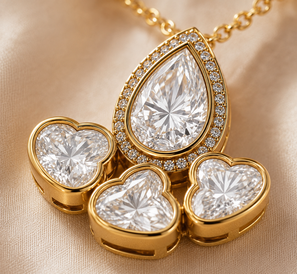 Premium Quality | Moissanite Pendant Set | Elegant Jewelry |