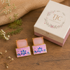Premium Quality | Studs Earrings | Monalisa Stone | Pink Color |