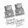 Premium Quality | Studs Earrings | Monalisa Stone | Green Color |
