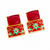 Premium Quality | Studs Earrings | Monalisa Stone | Red Color |