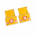 Premium Quality | Studs Earrings | Monalisa Stone | Yellow Color |
