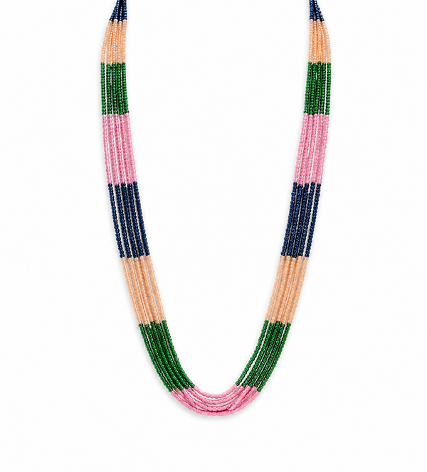 Premium Quality | Multi Sapphire Inspired | Hydro Beads | Multi Color Mala |
