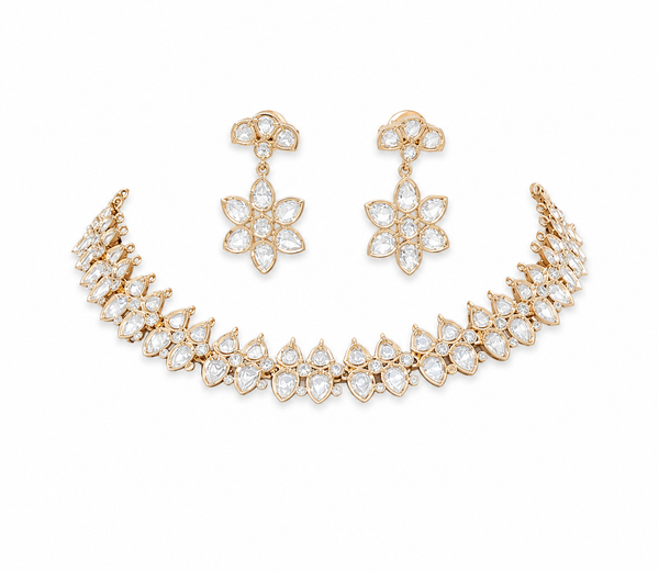 Premium Quality IMoissanite Choker Necklace Set I Elegant Jewelry I