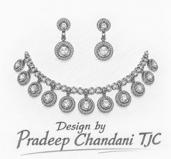Premium Quality| Polki Choker Necklace | Elegant Jewelry |