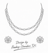 Premium Quality | Minimal Style | 2 Layer | Moissanite Set with Studs Earrings |