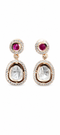 Premium Quality | Ruby Inspired Stone | Earrings |