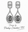 Premium Quality | Monalisa Stone | Earrings | Green Color |