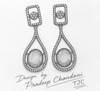 Premium Quality | Monalisa Stone | Earrings | Mint Color |