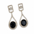 Premium Quality | Monalisa Stone | Earrings | Black Color |