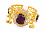 Premium Quality | Doublet Stone | Bangles| Amethyst Color |