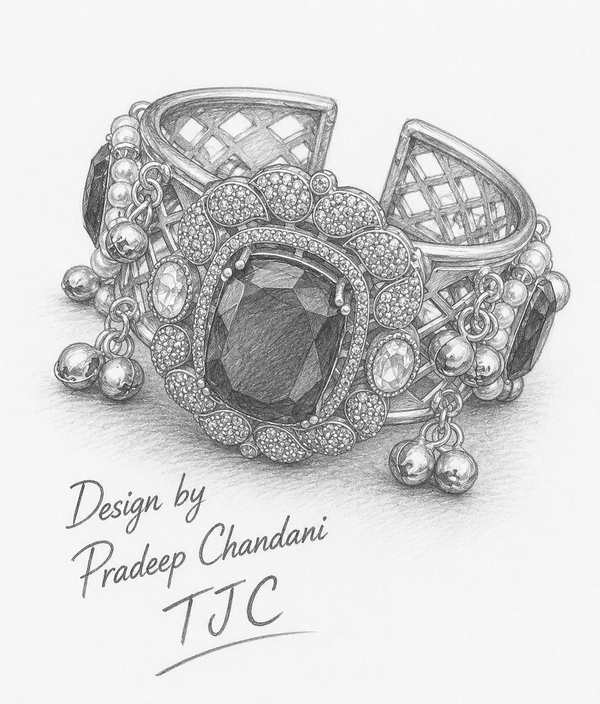 Premium Quality | Doublet Stone | Bangles| Amethyst Color |