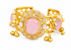 Premium Quality | Doublet Stone | Bangles| Pink Color |
