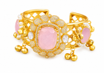 Premium Quality | Doublet Stone | Bangles| Pink Color |