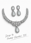 Premium Quality | Doublet Stone | Moissanite Detailing | Choker Sets | Sky Blue Color |