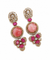 Premium Quality | Monalisa Stone | Earrings| Pink Color |