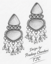 Premium Quality | Dangler Earrings | Artificial Stone |