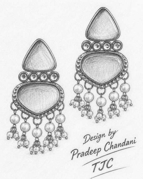 Premium Quality | Dangler Earrings | Artificial Stone |
